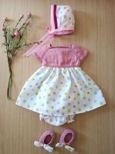 Vestido combinado Cari