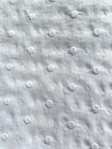 Tela azul con topos azul grandes